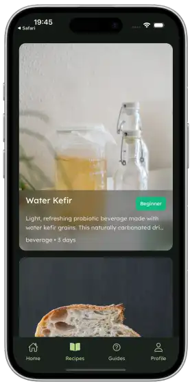 Recipe collection screen