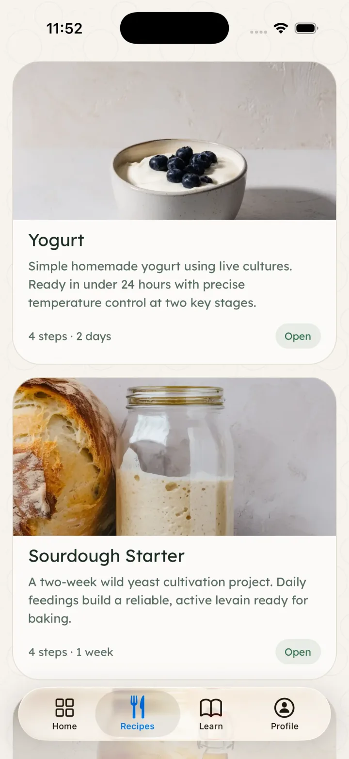 Recipes for every ferment you want to make.